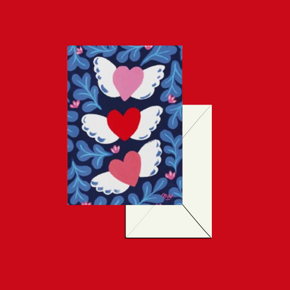 Carte pliée - Saint Valentin