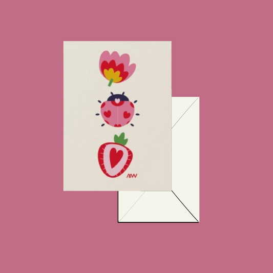 Carte pliée - Beauté du Printemps