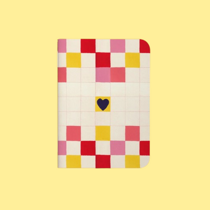 Carnet de poche - Damier cœur